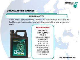 Petronas 71710251EU - URANIA ECOTECH 10w/40 envase de 200 L