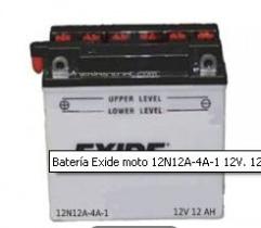 Exide 12N12A-4A-1 - BATERIA MOTO 12V 12AH 134*80*160