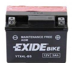 Exide YTX4L-BS - BATERIA MOTO 113*70*85  3AH