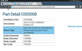 Donaldson ECC055008 - FILTRO AIRE