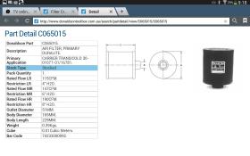 Donaldson ECC065015