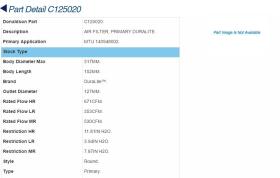 Donaldson ECC125020 - FILTRO AIRE