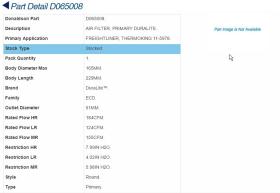 Donaldson ECD065008 - FILTRO AIRE