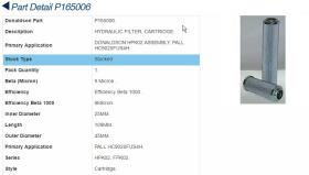Donaldson P165006 - FILTRO HIDRAULICO sh57092