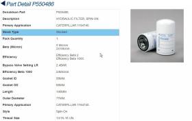 Donaldson P550486 - FILTRO HIDRAULICO