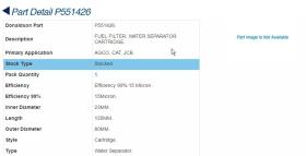  P551426 - FILTRO GASOIL