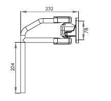 iNMESA 2670 - BRAZO PARA ESPEJO D2670 VARILLA 18