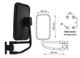 iNMESA S2044 - VARILLA ESPEJO BRAZO CORTO VARILLA 18