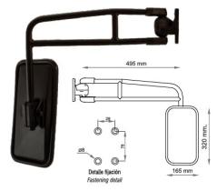 iNMESA S2080I - SOPORTE VARILLAS ESPEJO RETROVISOR