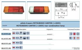 Leo Industrial 01035560 - PILOTO TRASERO MITSUBISHI