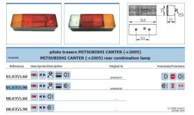 Leo Industrial 01035590 - PILOTO TRASERO MITSUBISHI