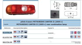 Leo Industrial 01035690 - PILOTO TRAS.MITSUBISHI CANTER II