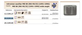 Leo Industrial 20018400 - CRISTAL AUXILIAR MERCEDES SK