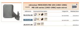 Leo Industrial 90019500 - ESPEJ.IZQ.MERCEDES MB