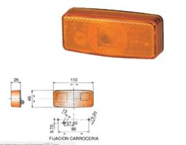 RINDER 17000 - LUZ DE POSICION LATERAL AMBAR