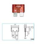 Sermovil 0700330 - FUSIBLE 10 AMP.TIPO CUÑA