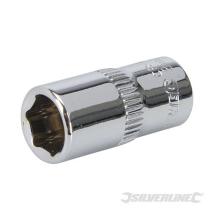 Silverline 545489 - VASO MTRICO CONDUCTOR DE 1/4"8MM