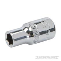 Silverline 555524 - VASO MTRICO CONDUCTOR DE 1/4"5.5MM