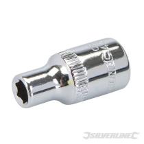 Silverline 641346 - VASO MTRICO CONDUCTOR DE 1/4"4.5MM