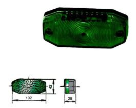 RINDER 799 - PILOTO VERDE PARA ABS