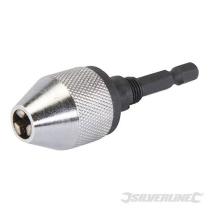 Silverline 325635 - PORTABROCAS CAMBIO RAPIDO S/LLAVE 1/4"