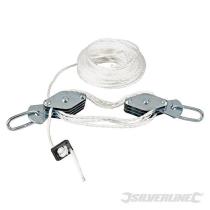 Silverline 633957 - JGO.POLEAS CABLE 180 KG