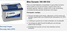 Europart 9560560409 - BATERIA VARTA 12V 60AH DB BLUE DYNAMIC