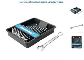 Silverline 876903 - LLAVES COMBINADAS CROMO-VANADIO,18 PZAS 6-24 MM