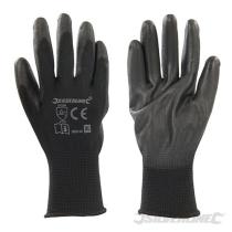 Silverline 589144 - GUANTES MECANICO CON PALMA COLOR NEGRO TALLA XL