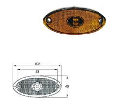 RINDER 719A00 - LUZ DE POSICION LAERAL LED 0.5M