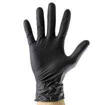 JBM 52682 - GUANTES NEGROS DESECHABLES DE NITRILO T:L 5MIL