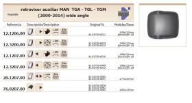 Leo Industrial 20120700 - CRISTAL ESPEJO  AUXILIARMAN TGA TGL TGM