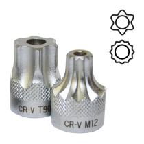 JBM 10044 - PUNTA DE 1/2'  TORX INVIOLABLE T60