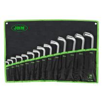 JBM 51528 - SET DE 14 LLAVES PIPA DE DOBLE BOCA