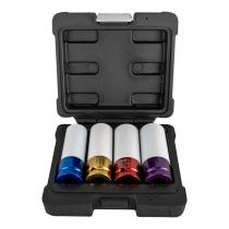 JBM 52338 - SET DE 4 VASOS DE IMPACTO DE 1/2' ESPECIAL EXTRACCIÓN RUEDA