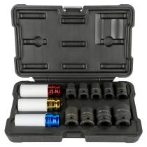 JBM 52343 - SET DE 12 VASOS DE IMPACTO DE 1/2' ESPECIAL EXTRACCIÓN RUED