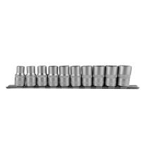 JBM 52714 - JUEGO DE 10 VASOS HEXAGONALES DE 1/2'