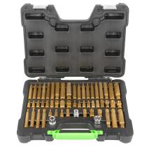 JBM 52753 - MALETÍN DE 55 PUNTAS Y ADAPTADORES HEXAGONALES, 12 CANTOS Y