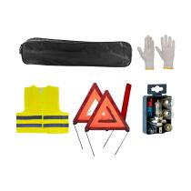 JBM 52781 - KIT EMERGENCIA BOLSA NEGRA + MK H4 + CHALECO + TRIANG. + GUA