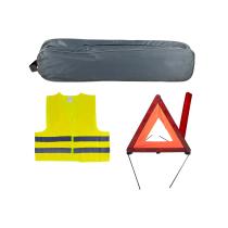 JBM 53088 - KIT EMERGENCIA BOLSA GRIS RIBETE+TRIANGULO+CHALECO