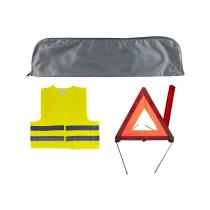 JBM 53092 - KIT EMERGENCIA BOLSA MINI GRIS +TRIANGULO+CHALECO