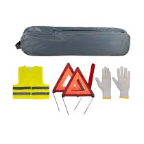 JBM 53182 - KIT EMERGENCIA BOLSA GRIS RIBETE+2TRIANGULOS+CHALECO+GUANTES