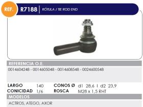 Material vario R7188 - ROTULA DER ACTRO ATEGO ACROS 0014604248 0014605048 146085048