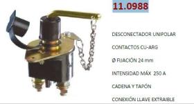 COBO 110988 - DESCONECTADOR UNIPOLAR FIJACION 24MM 240 A