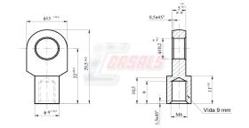 Material vario A602 - OJAL 10 MM DIAM METRICA 6