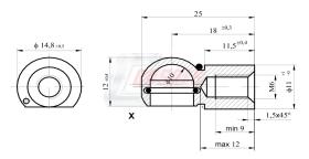 Material vario A613 - ROTULA METALICA METRICA 6