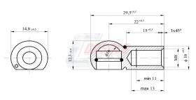 Material vario A813 - ROTULA METALICA METRICA 8