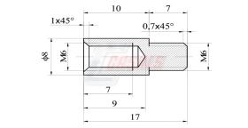 Material vario A630 - PROLONGADOR 10MM METRICA 6