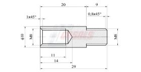 Material vario A832 - PROLONGADOR 20 MM M8