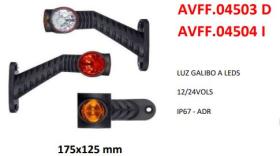COBO AVFF04504 - LUZ GALIBO LED LATERIAL 12/24 V IZQUIERDA